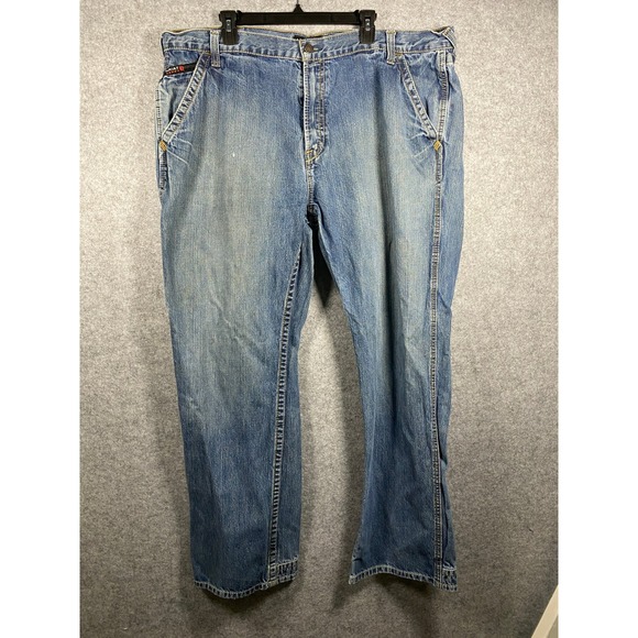 Ariat Other - Ariat FR M4 Relaxed Boot Cut Jeans Mens 42x34 Blue Flame Resistant Work Denim
